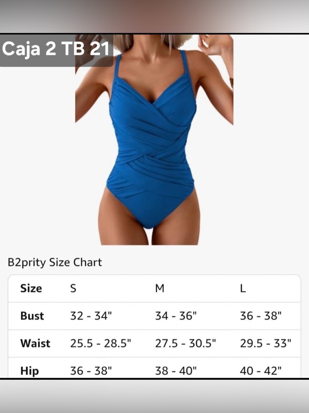 Ruched Wrap One-Piece Swimsuit in Blue - Women Swim - Picture 9 of 9